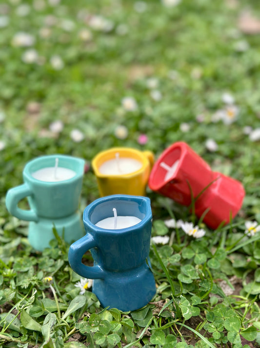 Bougie mini cafetière italienne - parfum mixte