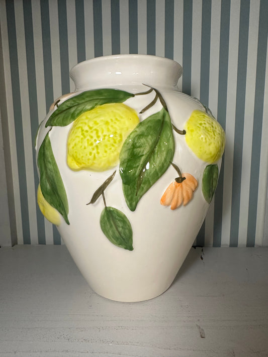 Grand vase citrons - produit chiné