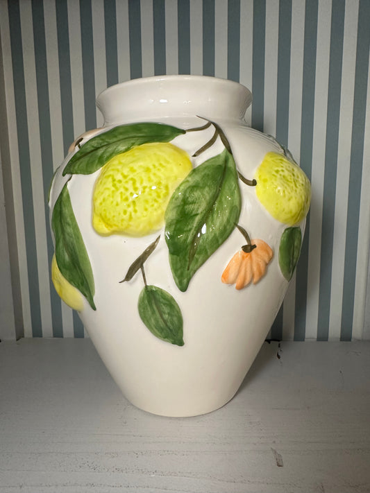 Grand vase citrons - produit chiné