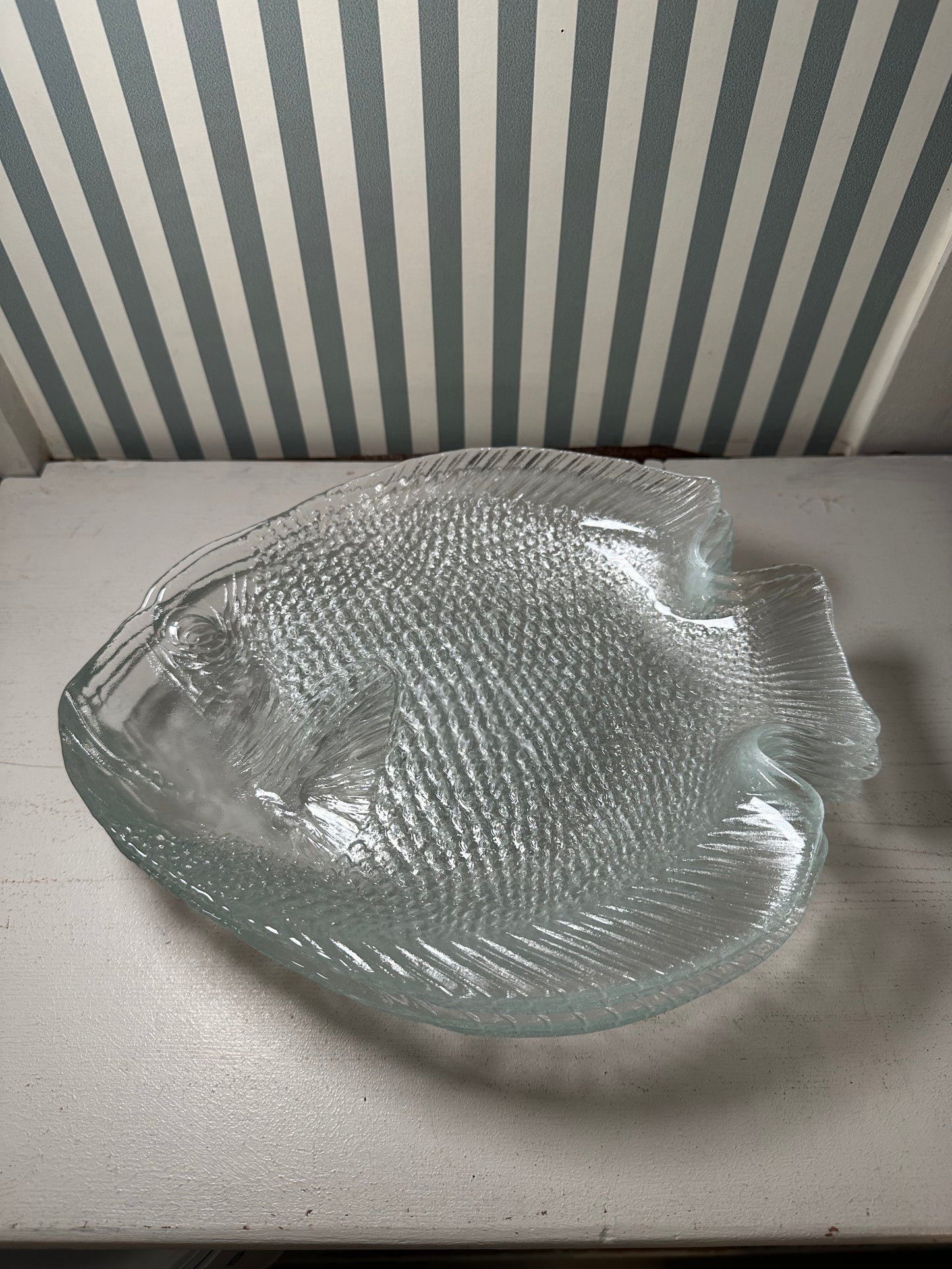 Assiette poisson - produit chiné
