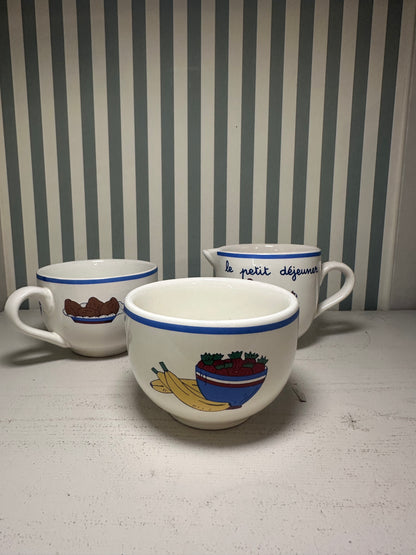 Ensemble petit déjeuner rétro - produits chinés