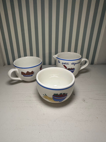 Ensemble petit déjeuner rétro - produits chinés