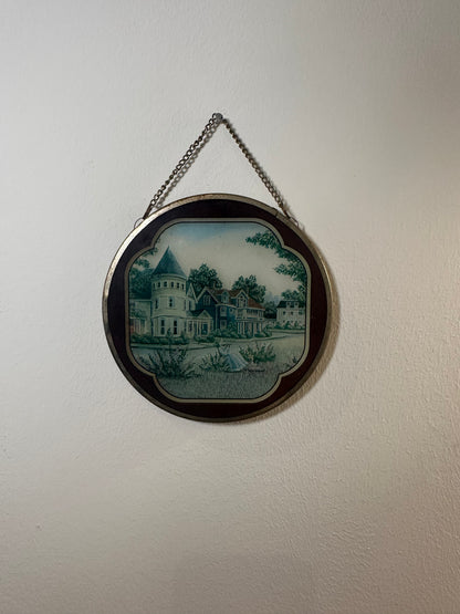 Petit tableau en verre - produit chiné