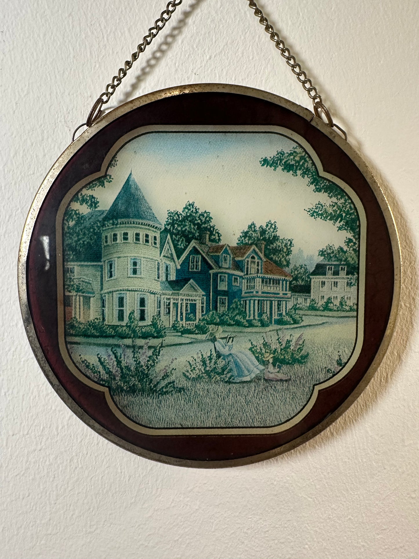 Petit tableau en verre - produit chiné
