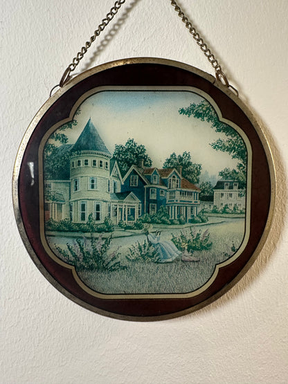 Petit tableau en verre - produit chiné