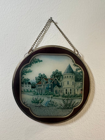 Petit tableau en verre - produit chiné