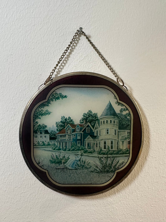Petit tableau en verre - produit chiné