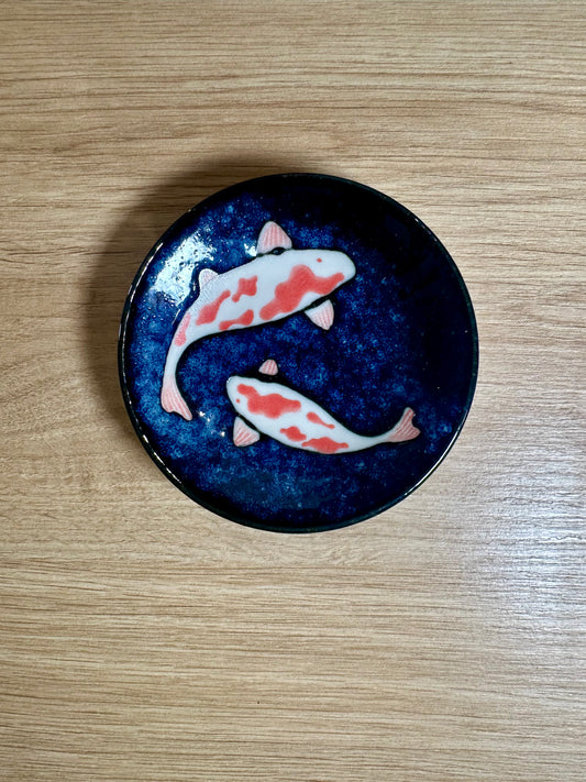 Coupelle carpes koï - produit chiné