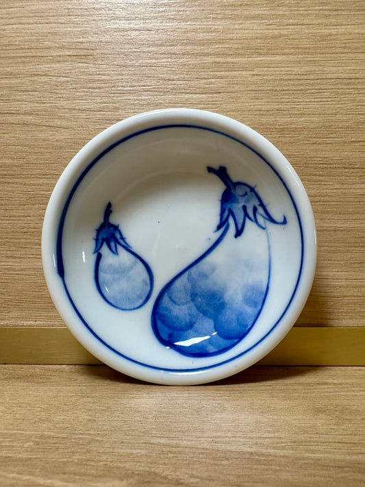 Coupelle aubergine - produit chiné