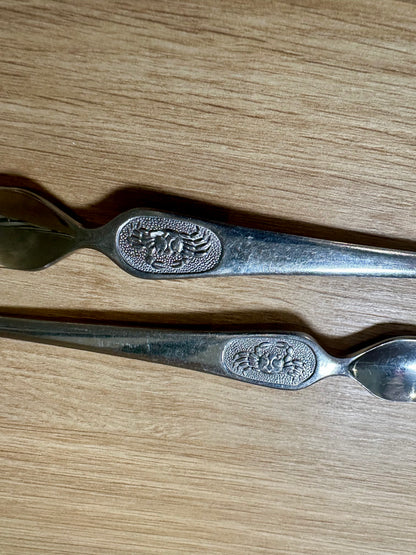 Duo de couverts à crustacés vintage - produits chinés