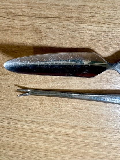 Duo de couverts à crustacés vintage - produits chinés