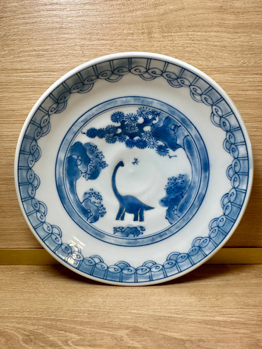 Assiette dinosaure japonais - produit chiné