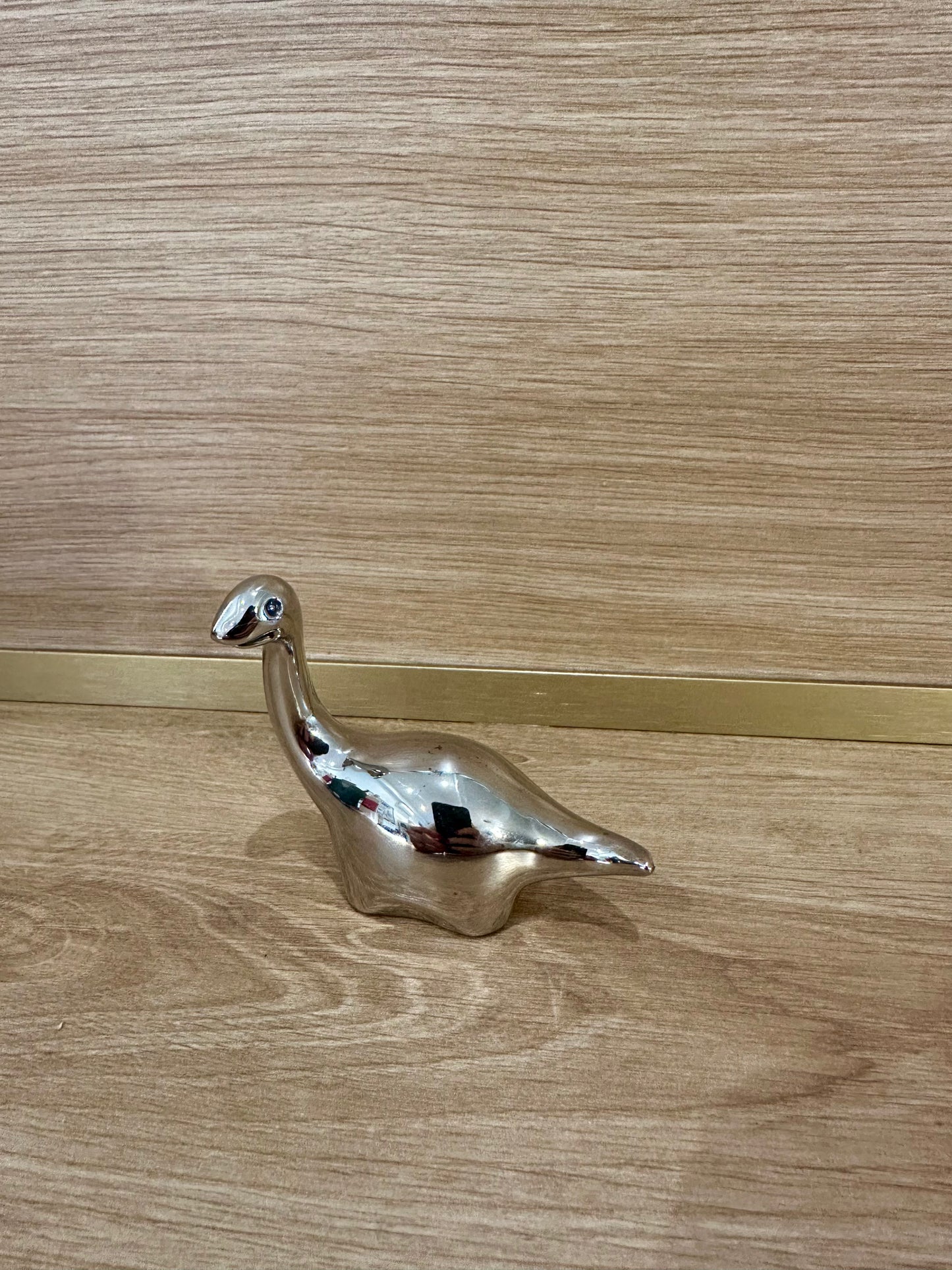 Diplodocus vintage en métal - produit chiné