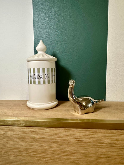 Diplodocus vintage en métal - produit chiné