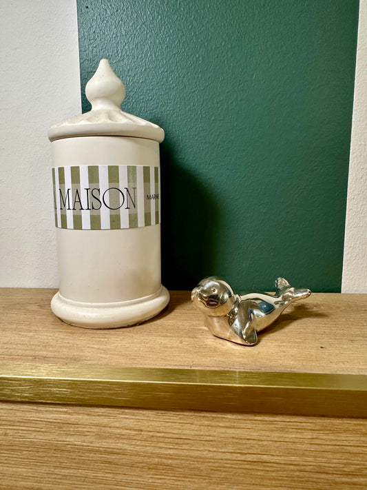 Otarie vintage en métal - produit chiné