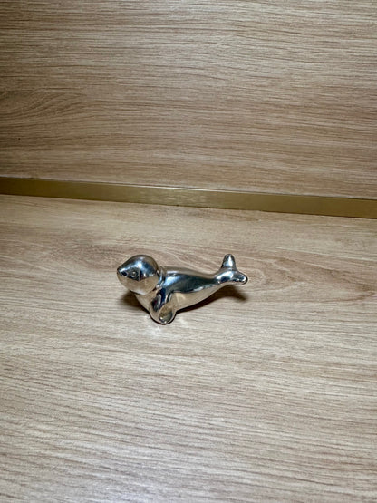 Otarie vintage en métal - produit chiné