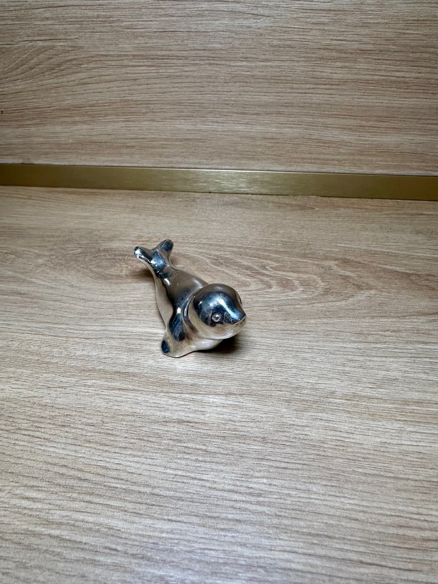 Otarie vintage en métal - produit chiné