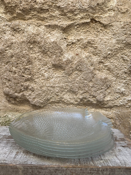 Assiette poisson - produit chiné