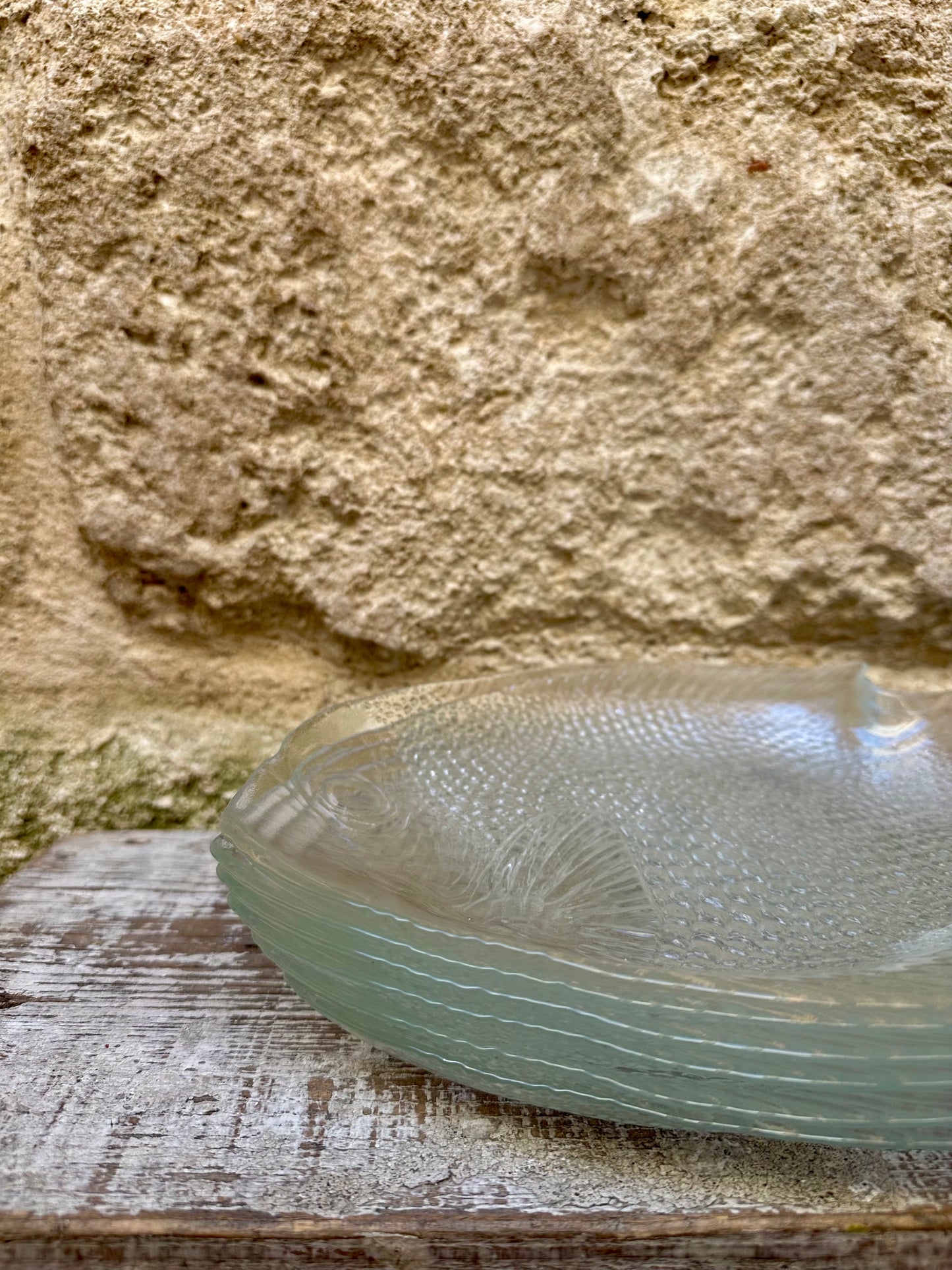Assiette poisson - produit chiné