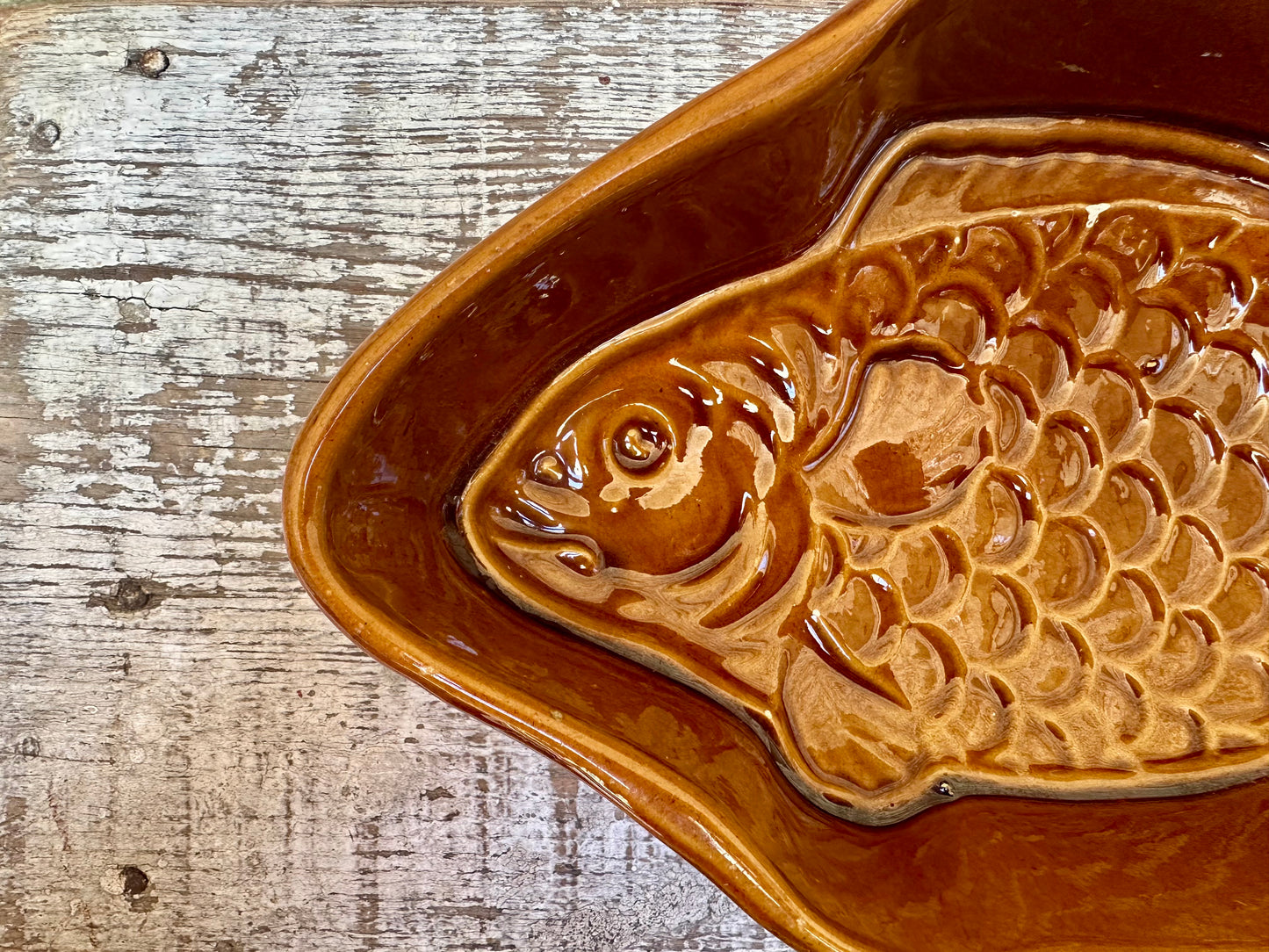 Moule à terrine en forme de poisson - produit chiné