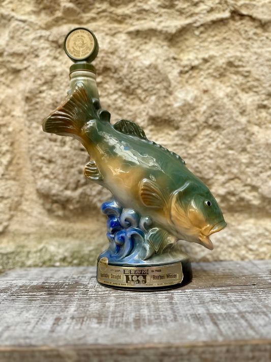 Carafe poisson vintage Jim Beam - produit chiné