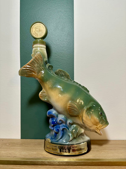 Carafe poisson vintage Jim Beam - produit chiné