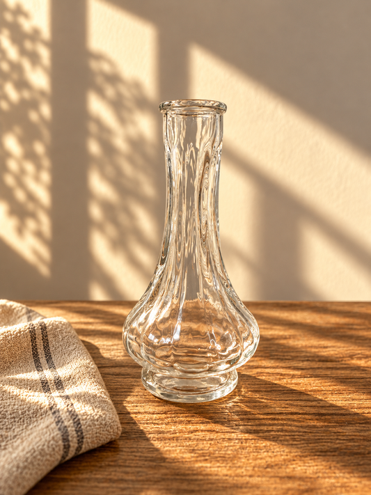 Mini soliflore en verre - produit chiné