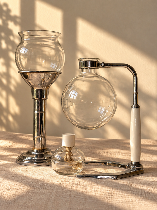 Cafetière ancienne Hellem en verre Pyrex (6 tasses) - produit chiné