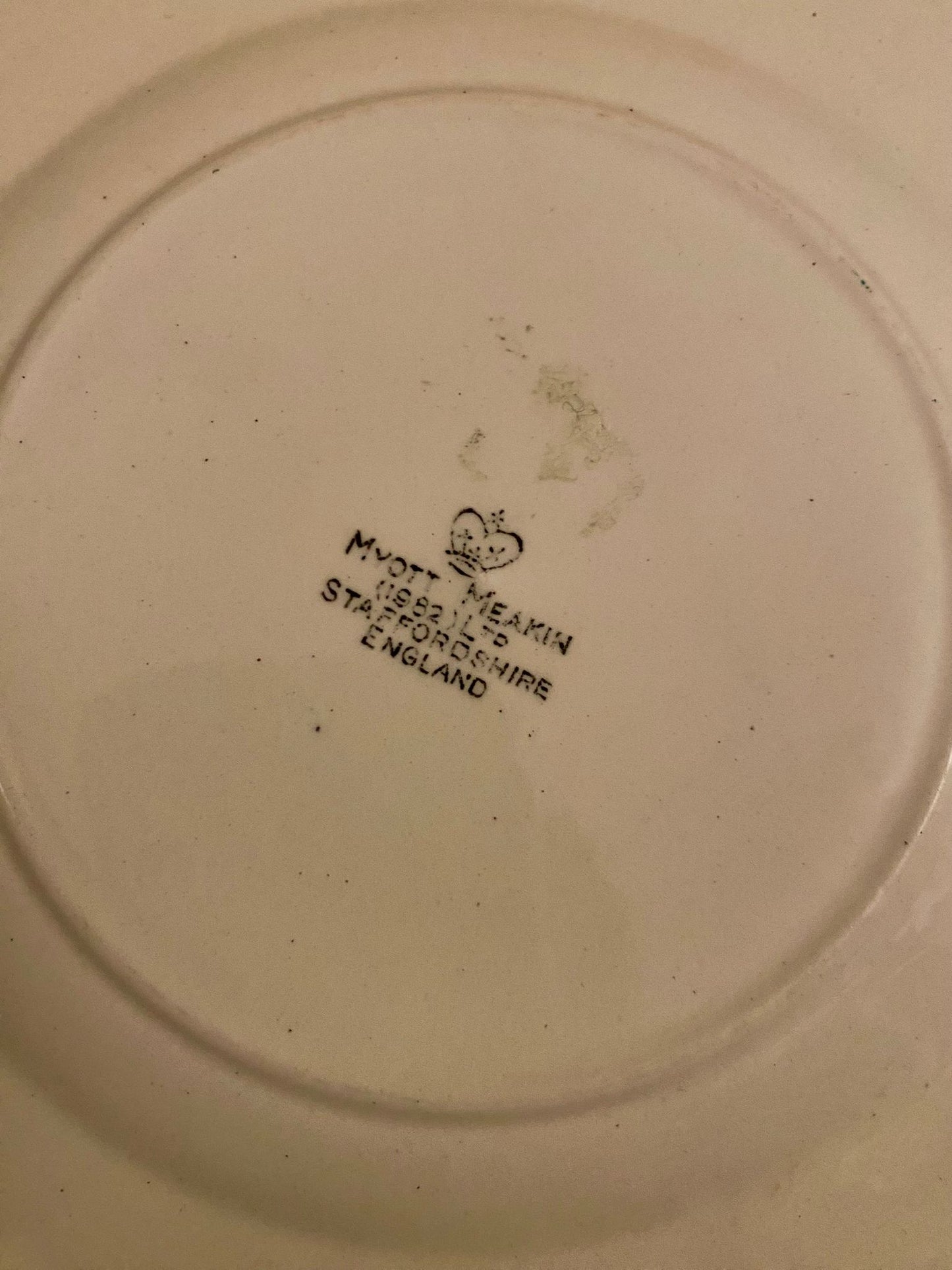 Assiette décorative sapin - produit chiné