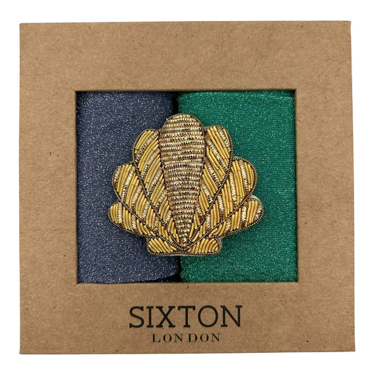 Duo de chaussettes Havana Cool avec broche Coquillage