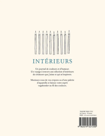 Intérieurs de Zoé de Las Cases (cahier de coloriage)