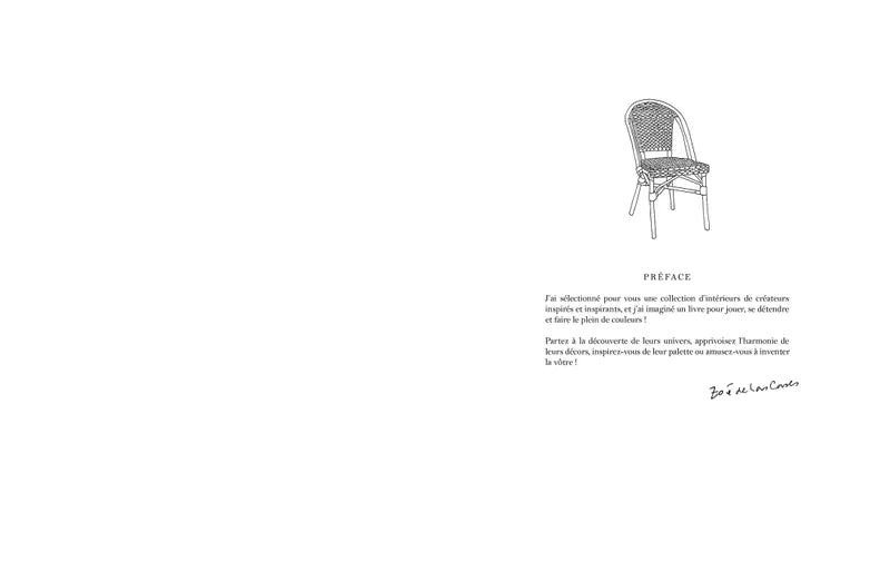 Intérieurs de Zoé de Las Cases (cahier de coloriage)