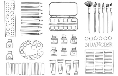 Intérieurs de Zoé de Las Cases (cahier de coloriage)