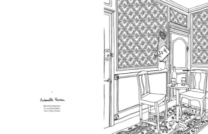 Intérieurs de Zoé de Las Cases (cahier de coloriage)