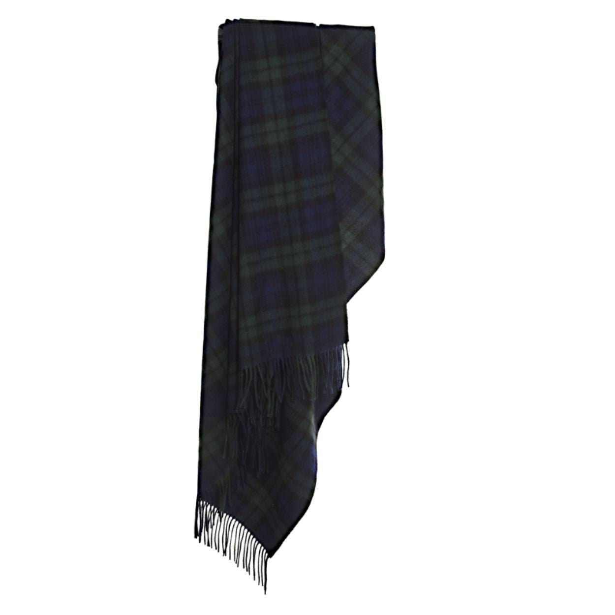Plaid tartan en laine d'agneau