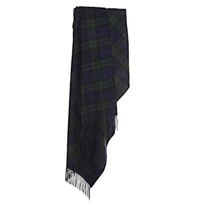 Plaid tartan en laine d'agneau