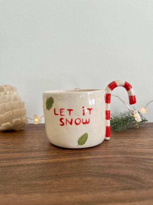 Mug Let It Snow – création artisanale
